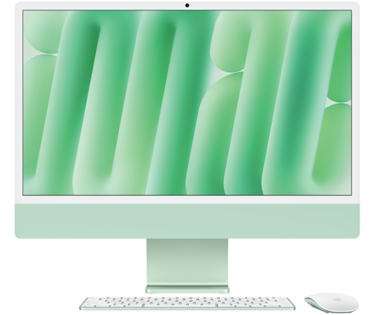 MWV03 # Apple iMac 24-inch Retina Display M4 Chip 10C/10G Ram 16GB SSD 512GB Green