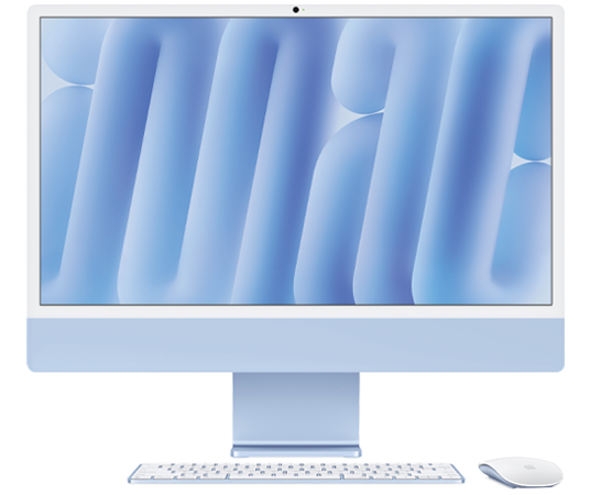 MWUF3 # Apple iMac 24-inch Retina Display M4 Chip 8C/8G Ram 16GB SSD 256GB Blue