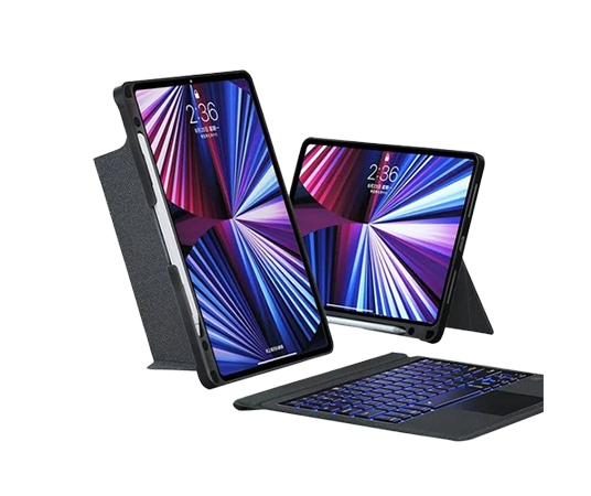 WiWU Mag Touch iPad Keyboard Case with Backlit Keyboard & Multi-Touch Trackpad